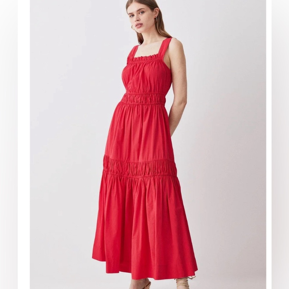 KAREN MILLEN Tiered Strappy Maxi Dress